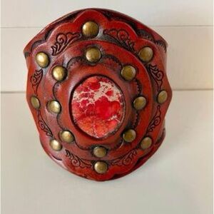 Leather Snap Cuff Bracelet